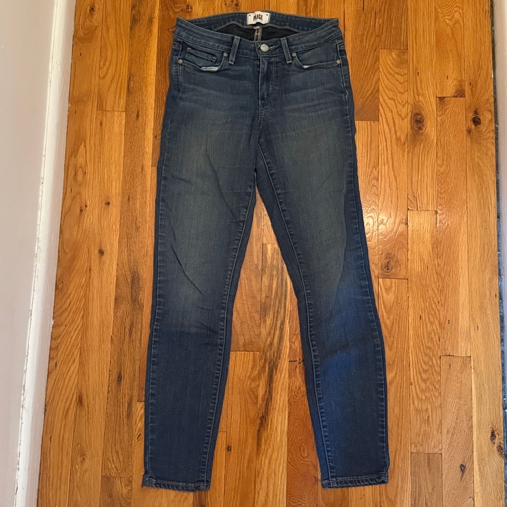 PAIGE Women's Skinny Jeans - Dark Blue